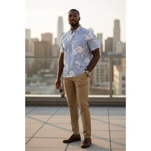 Vintage‎ HRH Hawaiian Aloha Shirt Rare 70's Reverse Print Pullover Collectible L